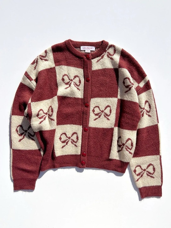 Lisa Says Gah Sweaters - Lisa Says Gah Lauda Cardigan Women’s Size M/L In Burgundy
